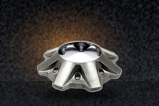 Fuel Offroad Wheels 1002-53FOELRT Open End Billet Center Cap 8 Lug replacement wheel center cap part 1002-53FOELRT