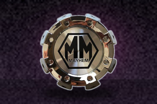 Mayhem Wheels 8101 Monstir Dually C108101C01-R 813220825F-4 Chrome Rear Center Cap replacement wheel center cap part C108101C01-R