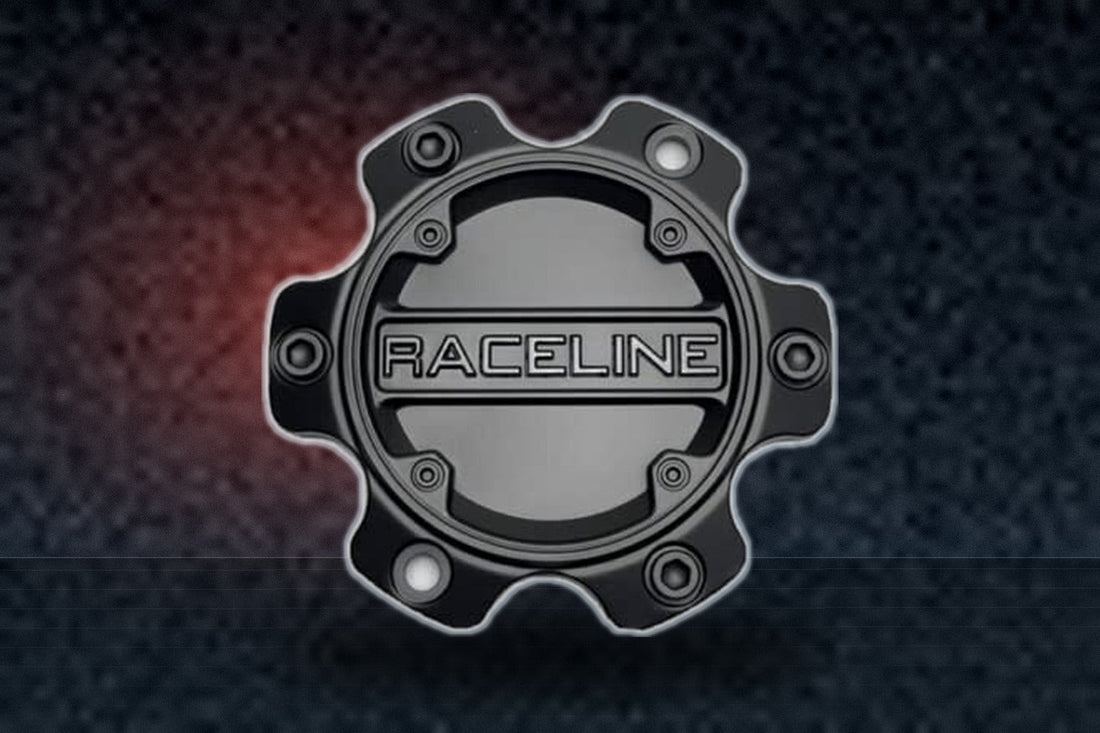 Raceline Matte Black and Gloss Black Logo Wheel Center Cap C949L139S C949L139S-XG replacement wheel center cap part C949L139S