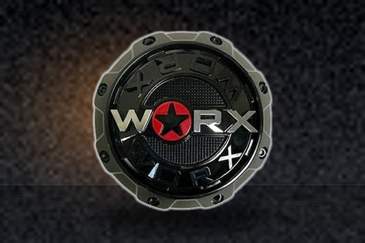 Worx by Ultra 8 Lug Gloss Black Wheel Center Cap 30171765F-A 1-Inch Spacer replacement wheel center cap part 30171765F-A