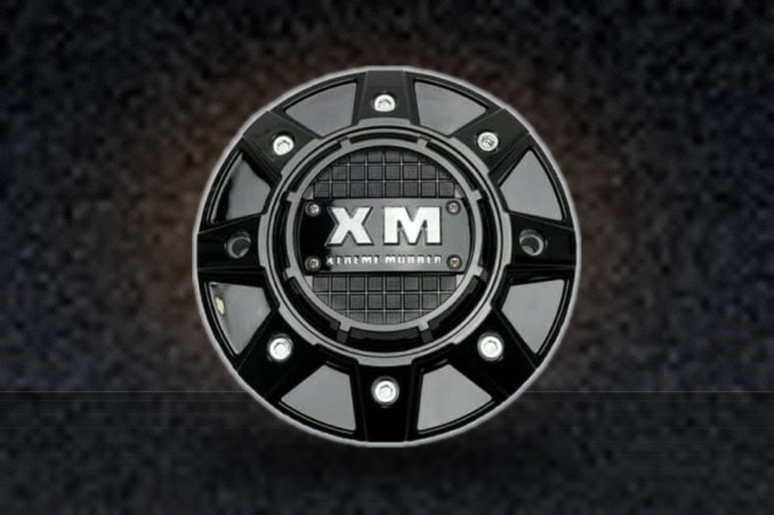 Xtreme Mudder Gloss Black Wheel Center Cap C-8023-1 replacement wheel center cap part C-8023-1