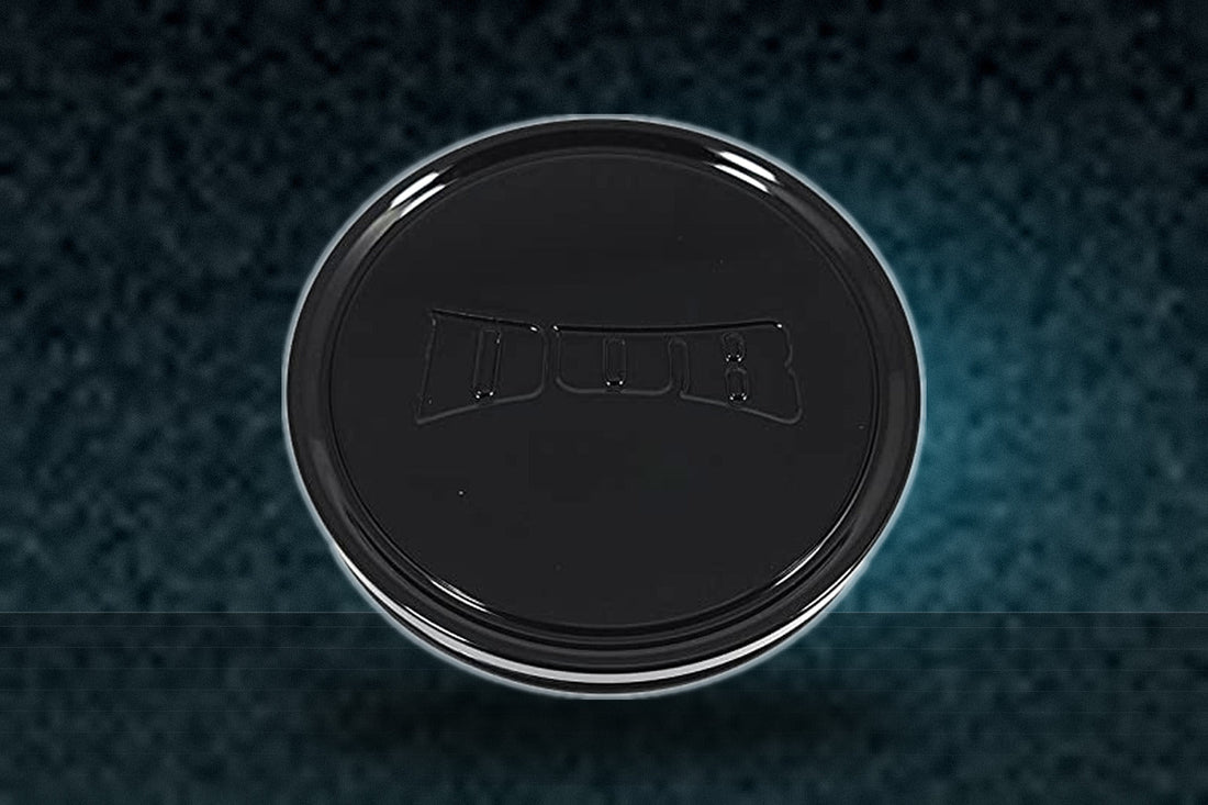 DUB Flat 3" O-Ring Cap - Gloss Black Multi Wheel with Aluminum (1 x 1. inches /6 x, 1 mm Offset) replacement wheel center cap part 1015-09-04GB