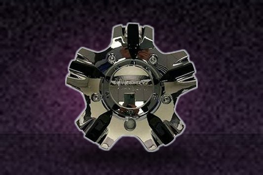 Viscera Wheels EMR0770-20/22-CAP Chrome and Black Wheel Center Cap replacement wheel center cap part EMR0770-20/22-CAP