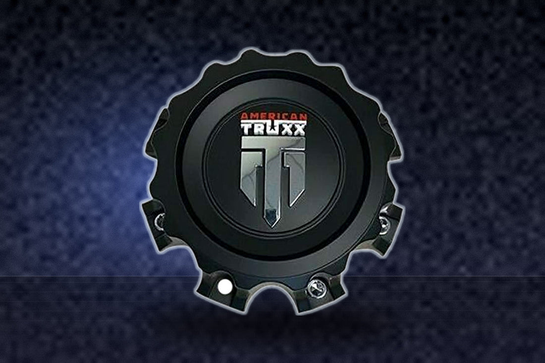 American Truxx 81502090F-4 Matte Black Wheel Center Cap replacement wheel center cap part 81502090F-4