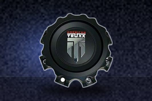 American Truxx 81502090F-4 Matte Black Wheel Center Cap replacement wheel center cap part 81502090F-4