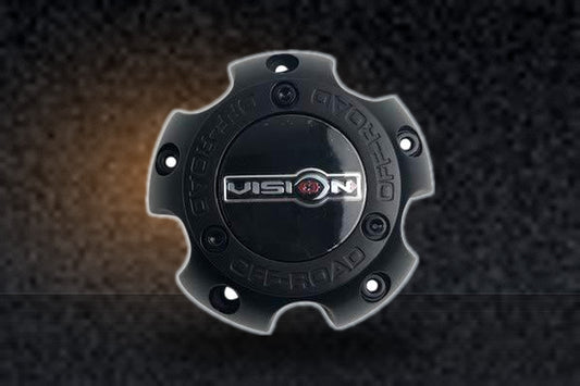 Vision Wheels C111MB-5V Matte Black Wheel Center Cap replacement wheel center cap part C111MB-5V
