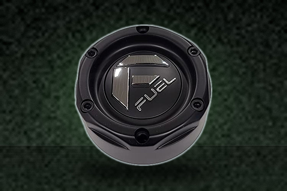 Fuel Wheel Center Caps Matte Black 1.3in for UTV 4-Lug replacement wheel center cap part 4-LUG