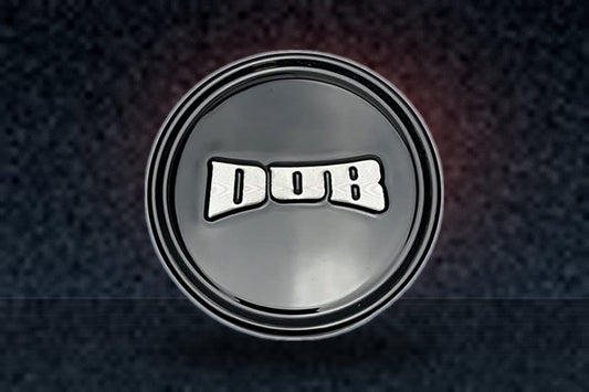 Dub Wheels 1015-09-04GBS Gloss Black Center Cap with Silver Logo replacement wheel center cap part 1015-09-04GBS