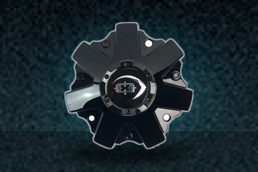 Vision Wheels 411 C411GB Gloss Black 5 and 6 Lug Center Cap replacement wheel center cap part C411GB
