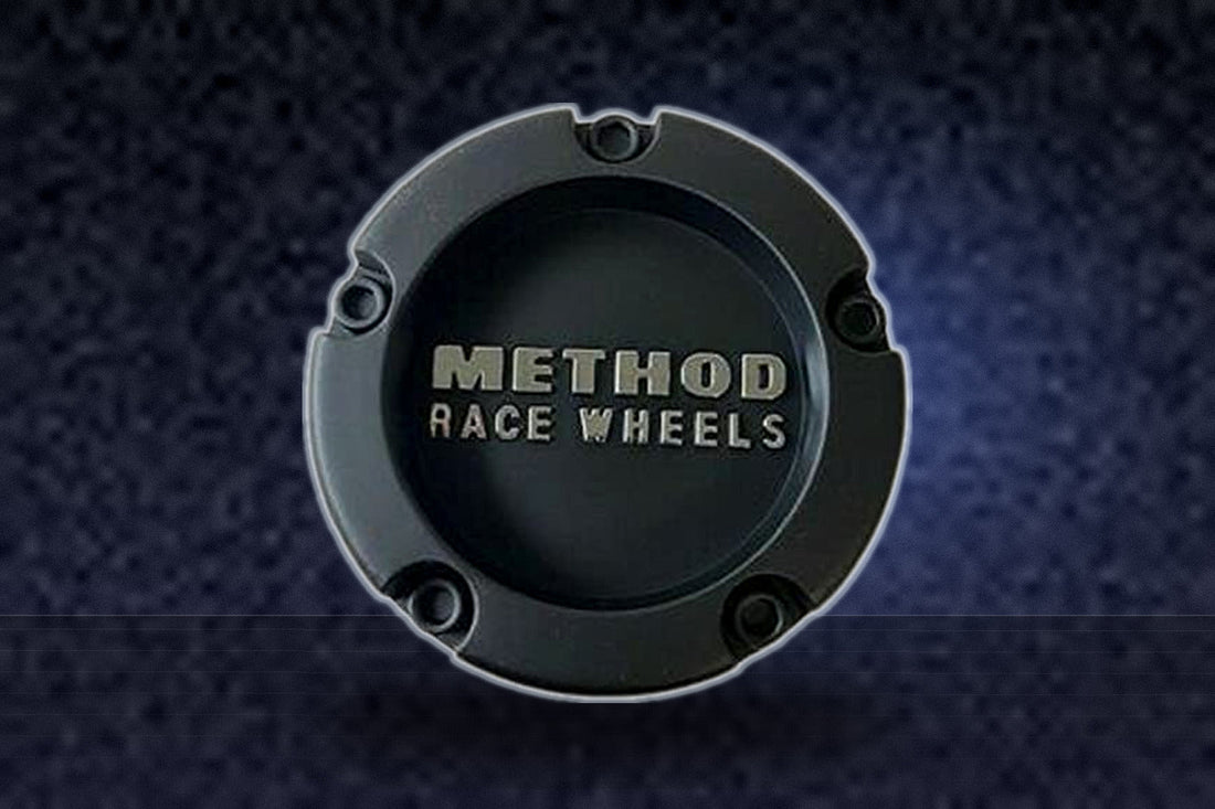Wheel Center Caps Method Race Wheels 1524B100-4 CP-1524B100-4-S1 Matte Black replacement wheel center cap part 1524B100-4
