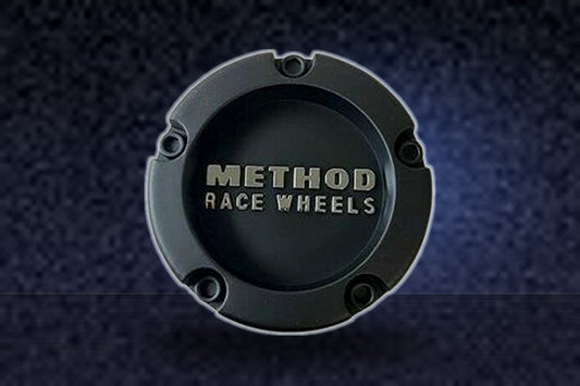 Wheel Center Caps Method Race Wheels 1524B100-4 CP-1524B100-4-S1 Matte Black replacement wheel center cap part 1524B100-4