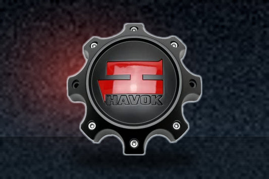 Havok Matte Black Wheel Center Cap CBH08-B1P CBH08-1P-1 replacement wheel center cap part CBH08-B1P
