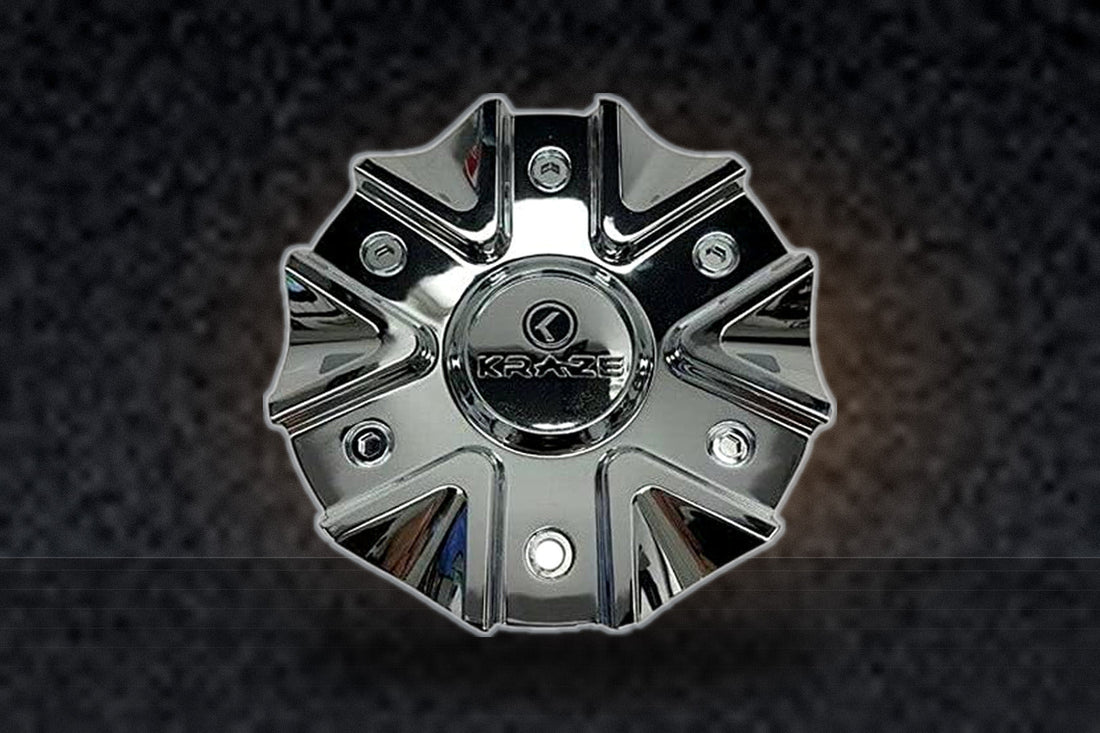 Kraze Chrome Wheel Center Cap 630-2085-CAP replacement wheel center cap part 630-2085-CAP