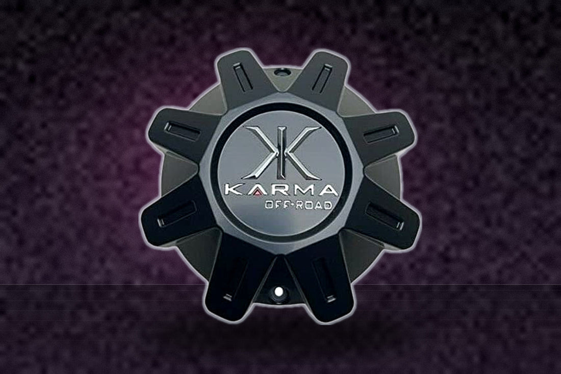 Karma Off-Road Matte Black Wheel Center Cap H268 replacement wheel center cap part H268