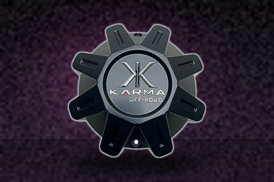 Karma Off-Road Matte Black Wheel Center Cap H268 replacement wheel center cap part H268