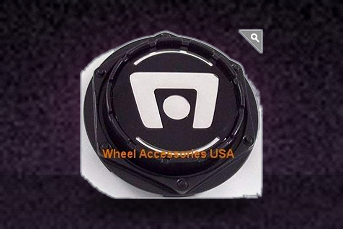 Motegi Wheels M603B Cap M-603 Gloss Black with White Lettering Center Cap replacement wheel center cap part M603B
