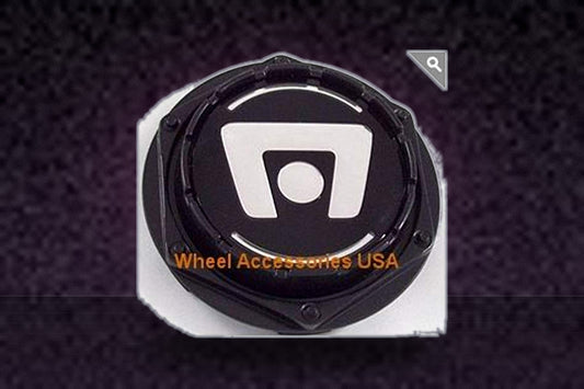 Motegi Wheels M603B Cap M-603 Gloss Black with White Lettering Center Cap replacement wheel center cap part M603B