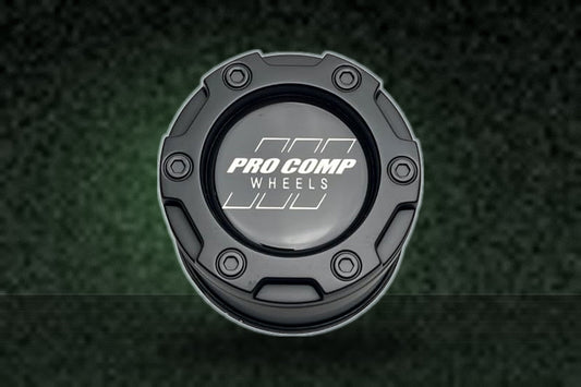 Pro Comp Satin Black Push Thru Wheel Center Cap 502942502-CAP JF023-2 S1307-12 replacement wheel center cap part 502942502-CAP