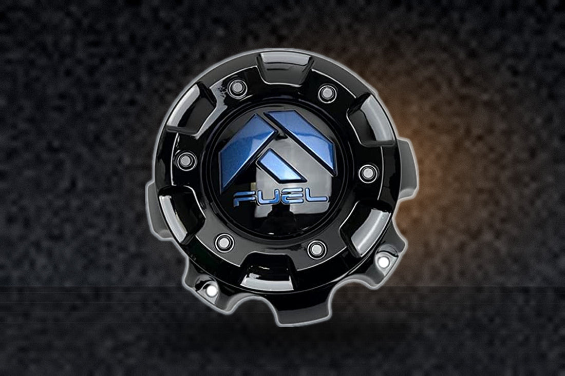 Fuel Offroad Wheels 1001-60GBDK Gloss Black with Blue Logo Center Cap 8x170 Fitment replacement wheel center cap part 1001-60GBDK