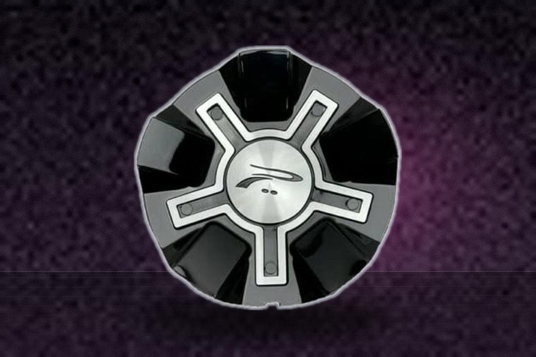Platinum Black and Machined Snap in Wheel Center Cap 10152-CAP 89-9292B replacement wheel center cap part 10152-CAP