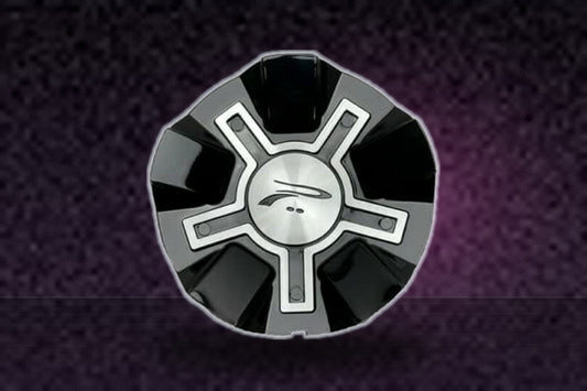 Platinum Black and Machined Snap in Wheel Center Cap 10152-CAP 89-9292B replacement wheel center cap part 10152-CAP
