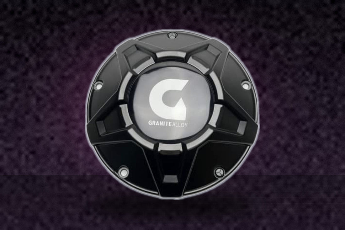 Granite Alloy Matte Black Wheel Center Cap 6006L182 replacement wheel center cap part 6006L182