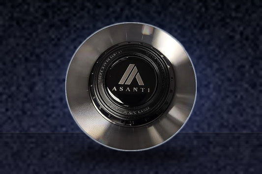 Asanti Black Label 1002-84MT Black and Machined Center Cap replacement wheel center cap part 1002-84MT