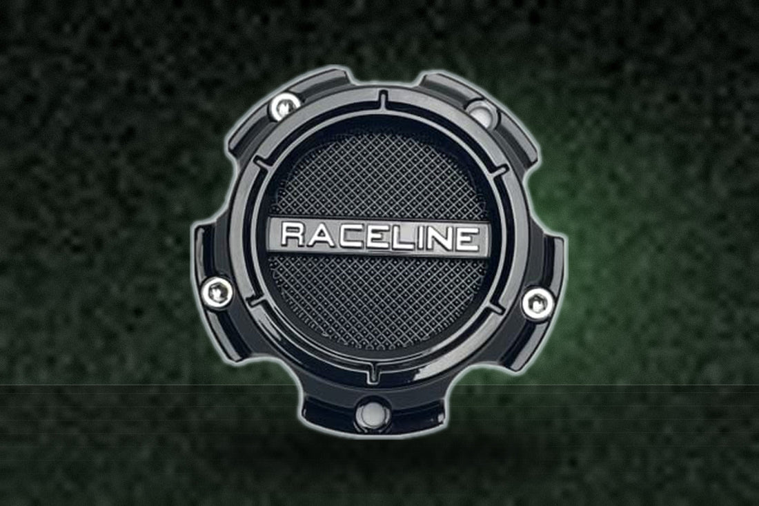 Raceline Gloss Black 5 Lug Wheel Center Cap C318L136S 6HX135 replacement wheel center cap part C318L136S