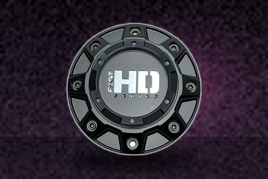Fast HD Matte Black Wheel Center Cap 1323 replacement wheel center cap