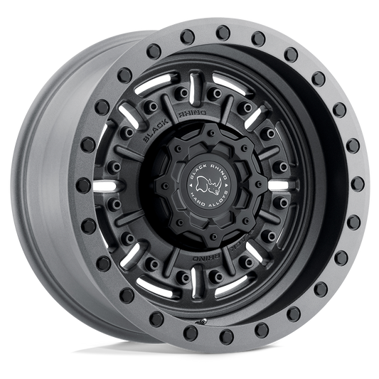 Associated Black Rhino Hard Alloys wheel style reference for center cap part number CCBRABR