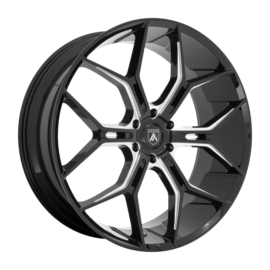 Associated Asanti Black wheel style reference for center cap part number 128K81GB-H9