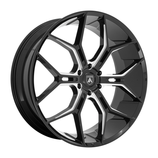 Associated Asanti Black wheel style reference for center cap part number 128K81GB-H9