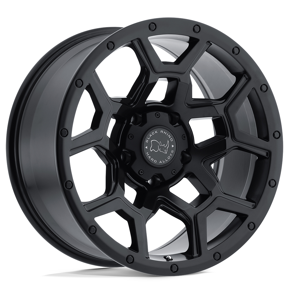 Associated Black Rhino Hard Alloys wheel style reference for center cap part number CCBR5127MBFLAT