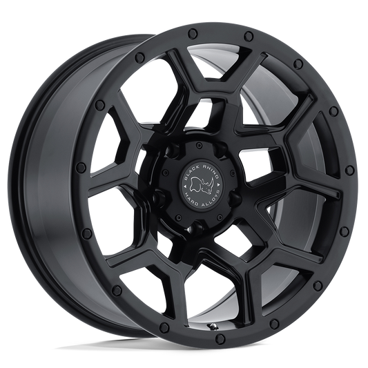 Associated Black Rhino Hard Alloys wheel style reference for center cap part number CCBR5127MBFLAT