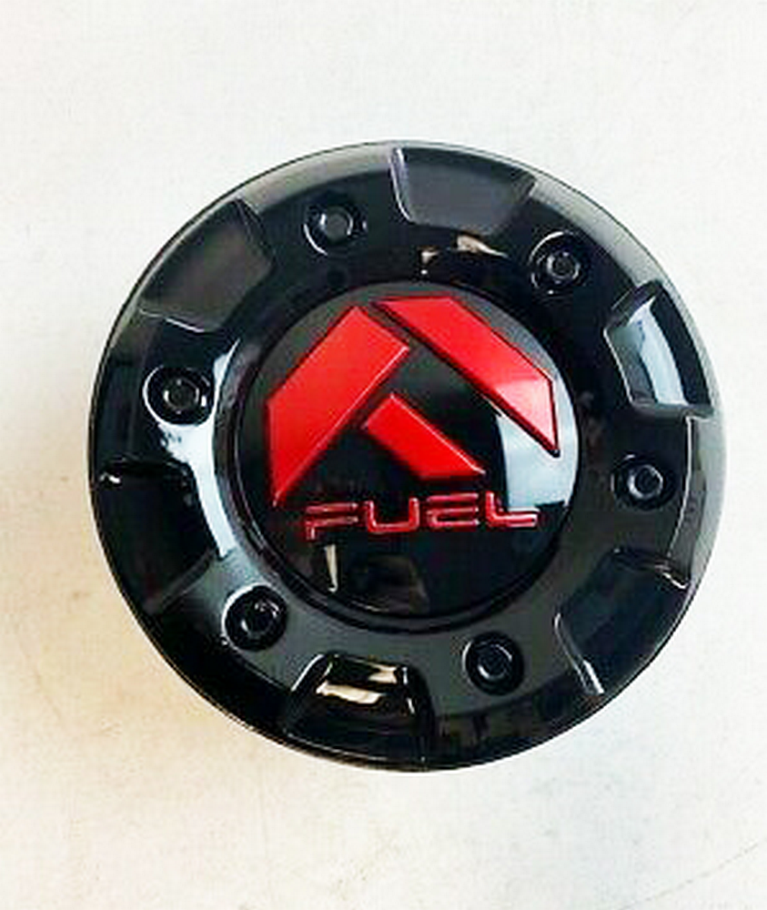 Fuel Off-Road 1003-89GBQ Gloss Black / Red Wheel Center Cap