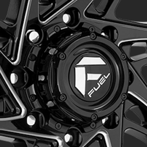 Fuel Off-Road 1005-29GB Gloss Black / Chrome Wheel Center Cap 8x200/210