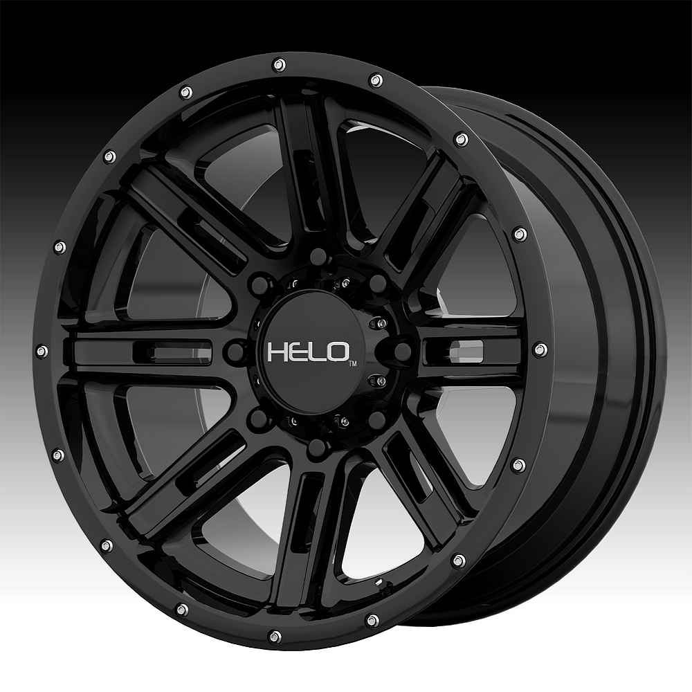 Helo 1079L121AHE1GB Gloss Black Wheel Center Cap 6x4.5/120