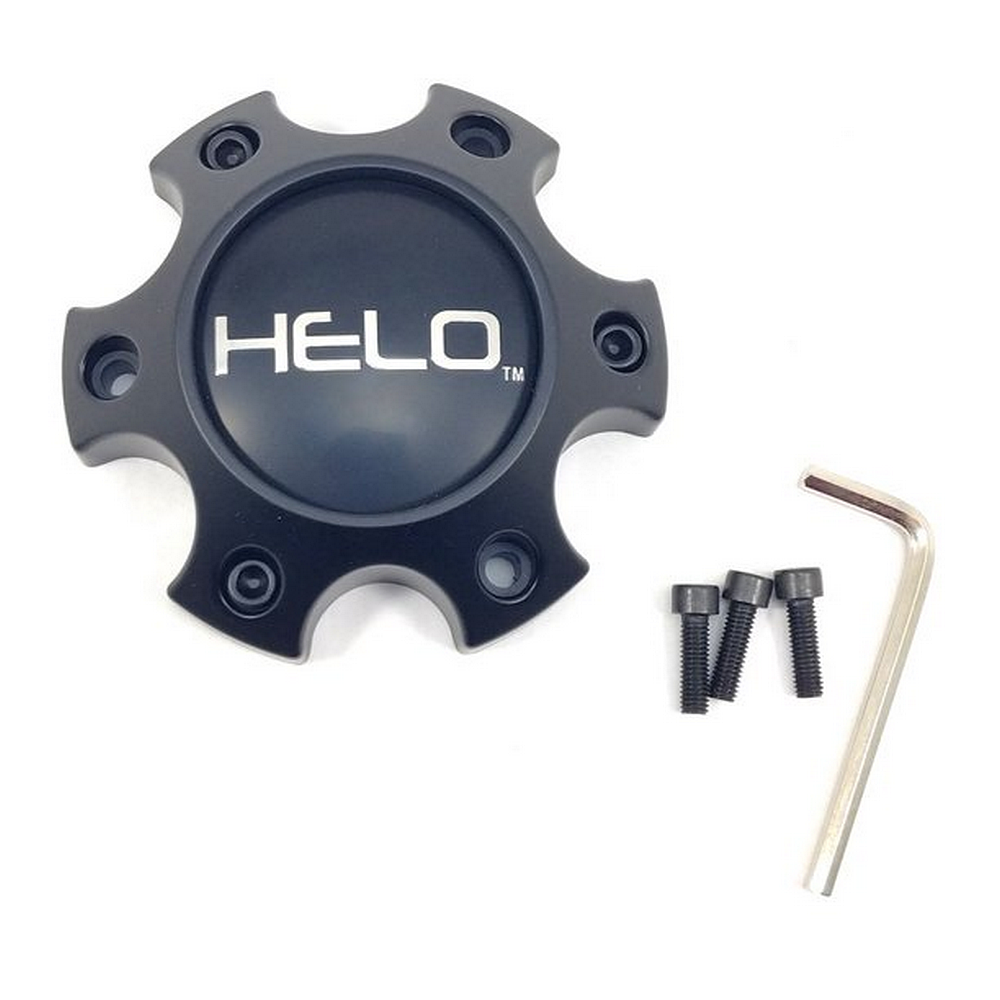 Helo 1079L121AHE1SB Satin Black Wheel Center Cap 6x4.5/120