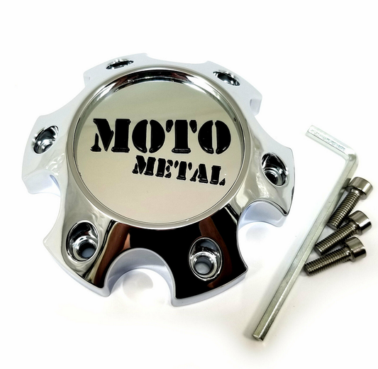Moto Metal 1079L121AMO3CH-H34 Chrome Wheel Center Cap 6x4.5/120 H34
