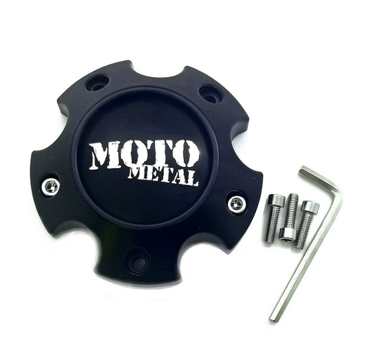 Moto Metal 1079L121ASGBMO1 Black Wheel Center Cap 6x4.5/120
