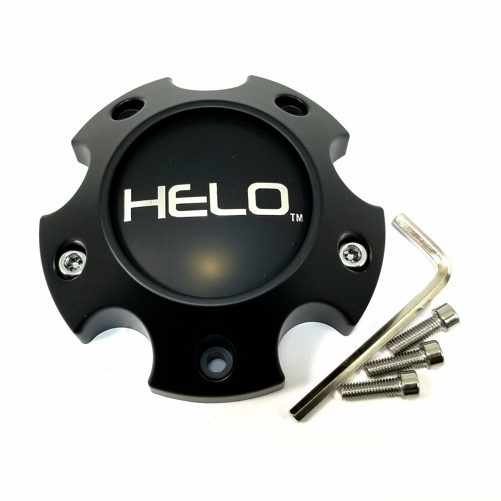 Helo 1079L121HE1SB Satin Black Wheel Center Cap 5x4.5/120/5