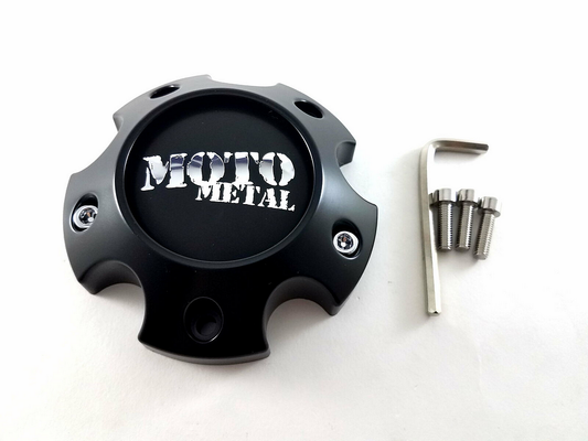 Moto Metal 1079L121SGBMO1 Black Wheel Center Cap 5x5