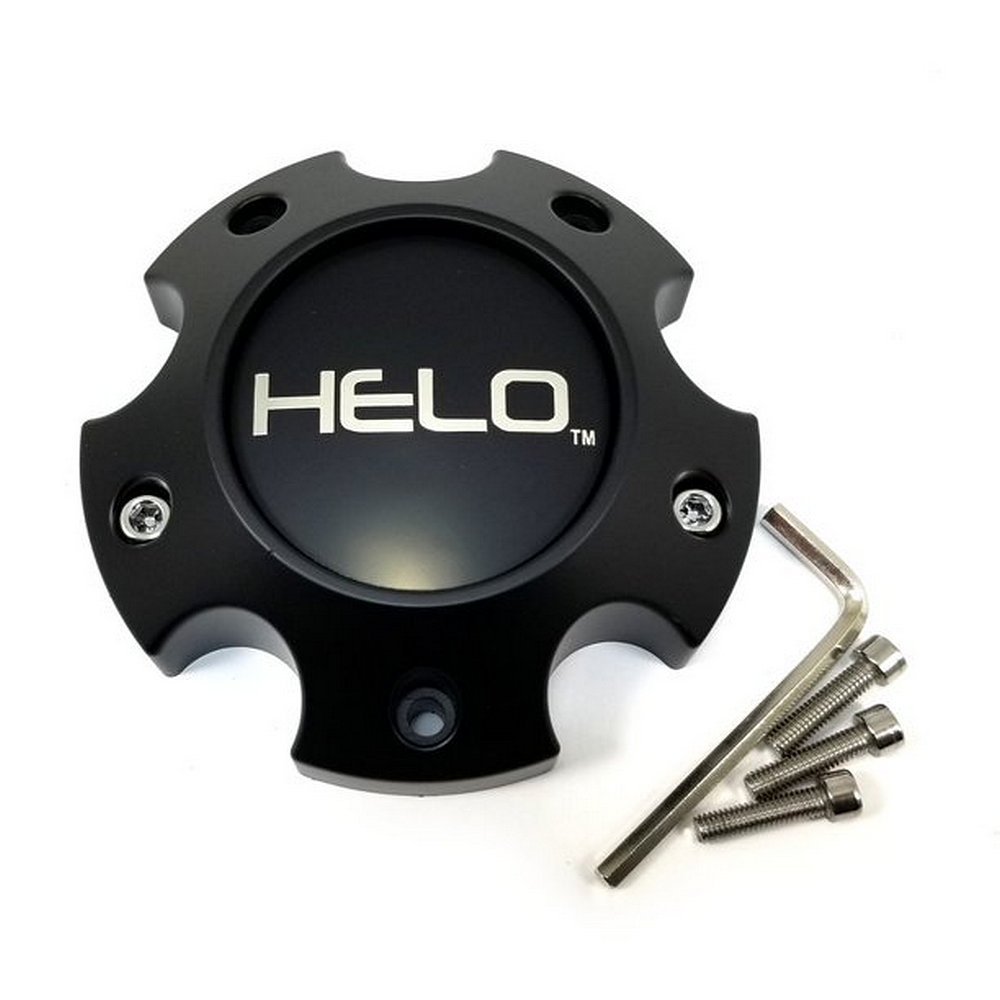 Helo 1079L133HE1SB-H39 Satin Black Wheel Center Cap 5x5 H39