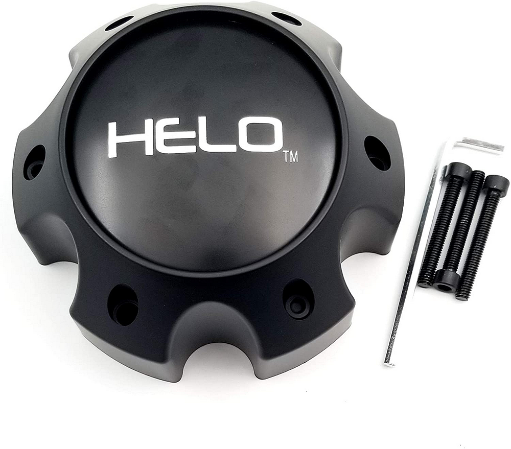 Helo 1079L145HE1SB-H42 Satin Black Wheel Center Cap 6x5.5 H42 5 Lug