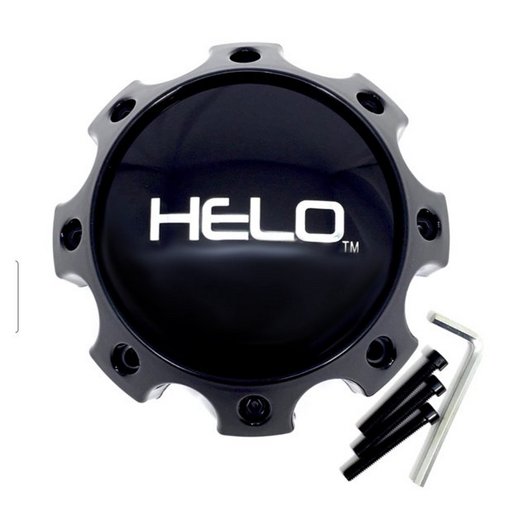Helo 1079L170HE1GB-H42 Gloss Black Wheel Center Cap H42 8 Lug