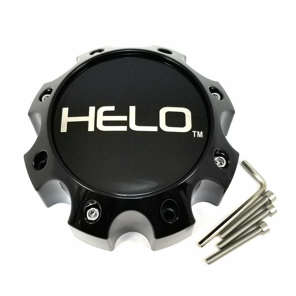 Helo 1079L170HE1GB-H67 Gloss Black Wheel Center Cap H67 8 Lug