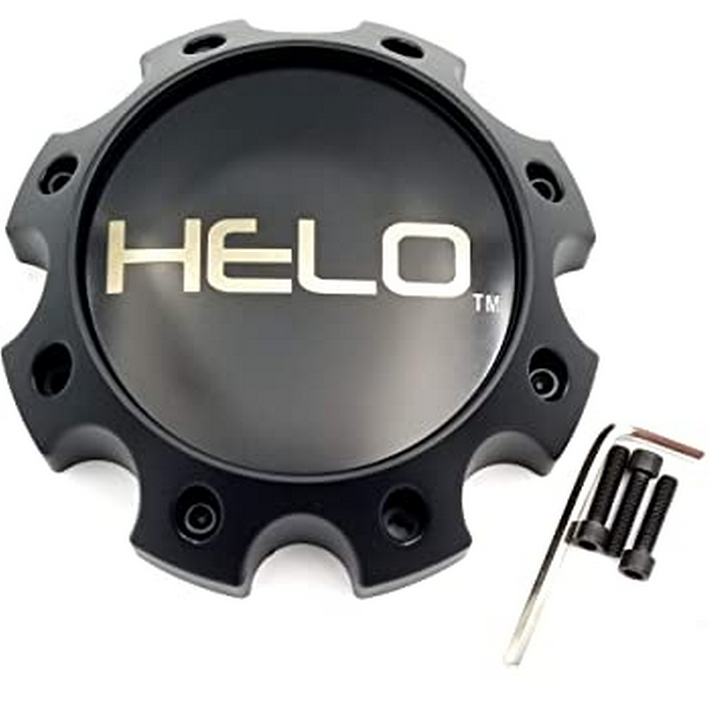 Helo 1079L170HE1SB-H67 Satin Black Wheel Center Cap H67 8 Lug