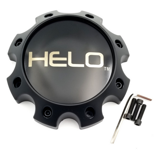 Helo 1079L170HE1SBDC Satin Black Wheel Center Cap H42 8 Lug
