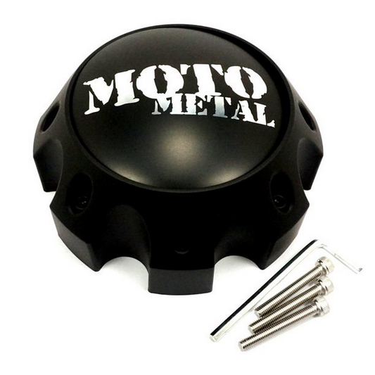 Moto Metal 1079L170MBMO1 Satin Black Wheel Center Cap 8 Lug