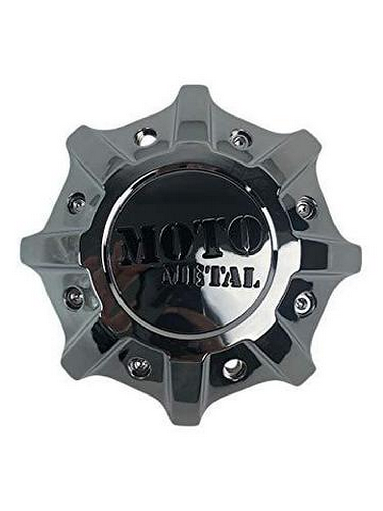 Moto Metal 1079L170MO4CH-H50 Gloss Black / Chrome Wheel Center Cap 8x6.5/180
